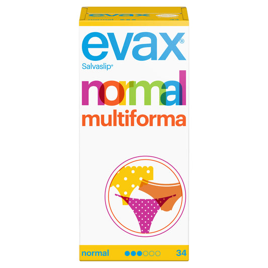 Evax Salvaslip Normal Multiforma Protegeslips , 34 unidades