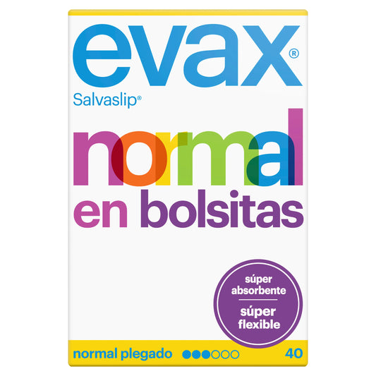 Evax Salvaslip Normal Protegeslips Super Absorvente, 40 unidades