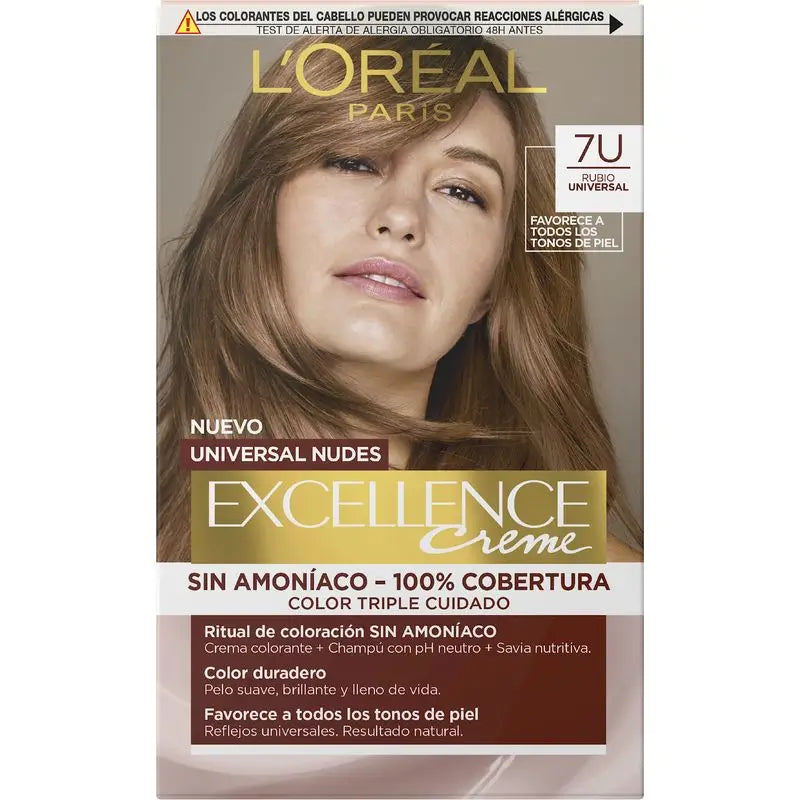 L'Oréal Paris Excell Univ Nudes Blonde 7U 550