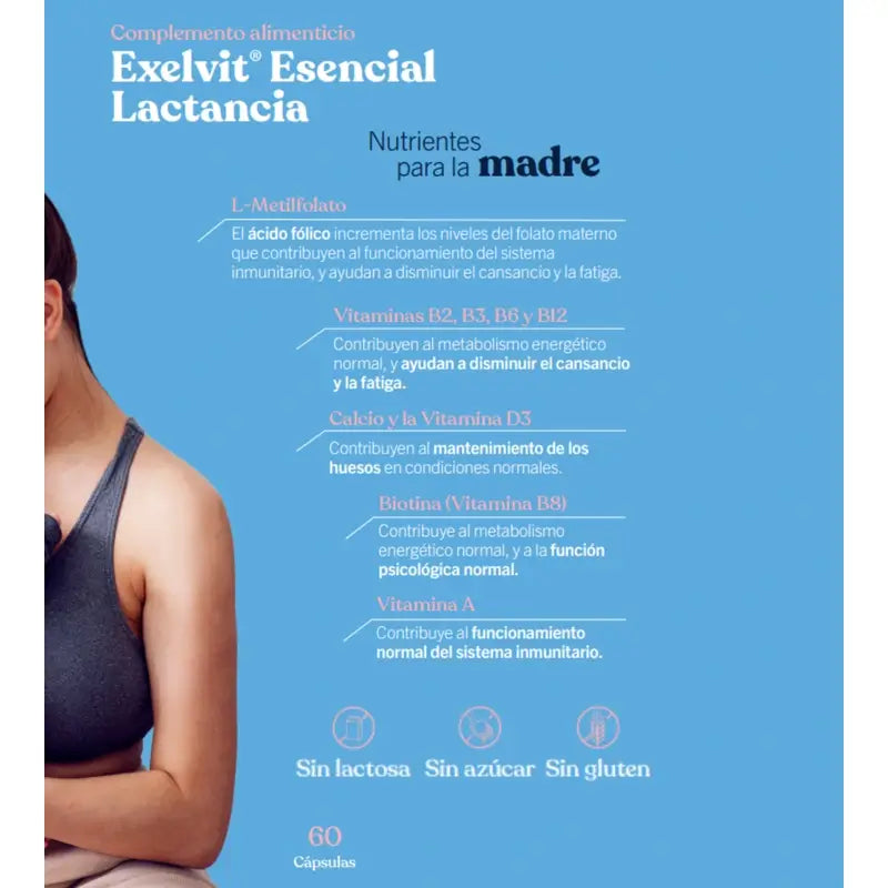 Exelvit Esencial Lactancia, 60 cápsulas