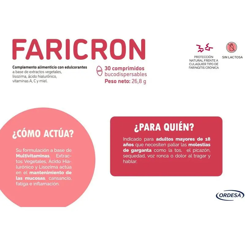 Faricron 30 Comprimidos