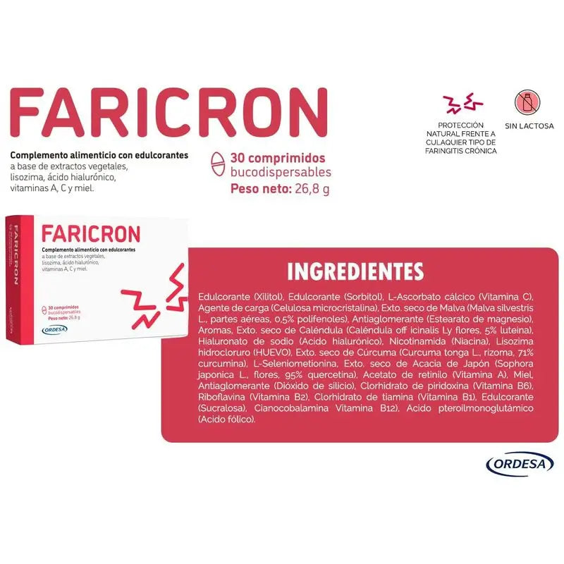 Faricron 30 Comprimidos