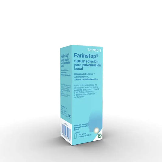 Farinstop Spray Solución Para Pulverización Bucal 20ml, 1 Frasco