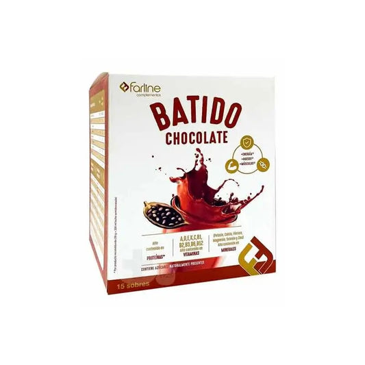 Farline Batido Chocolate, 15 sobres