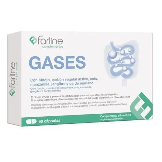 Farline Complemento Gases, 60 cápsulas