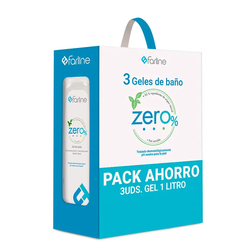 Farline Gel De Baño , 3 unidades x 1 l