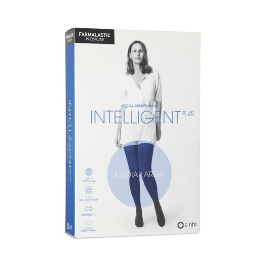 Farmalastic Novum Media Intelligent Plus Media Larga Canela, Talla 2 