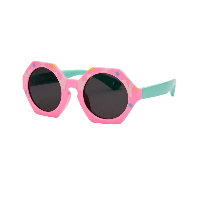 Farmamoda Gafas De Sol Para Niños Polarizadas Verde Y Rosa, 25 gr