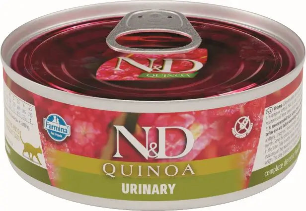 Farmina N&D Cat Quinoa Urinary Caja 24X80Gr, comida húmeda para gatos