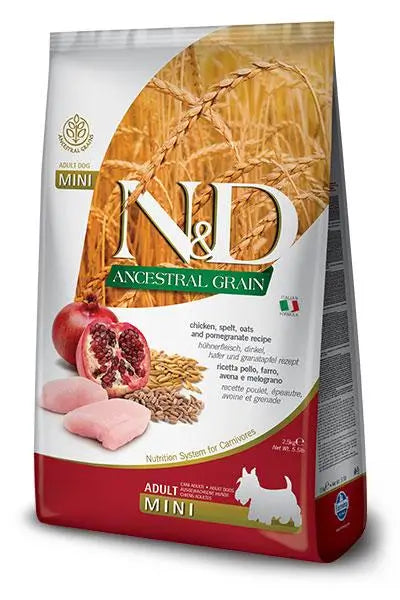 Farmina N&D Dog Ancestral Mini Pollo 800Gr, pienso para perros