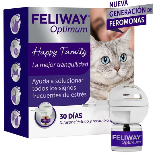 Feliway Optimum Difusor + Recambio 48 ml