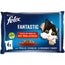 Felix Fantastic Festin De Carnes 12X4X85Gr, comida húmeda para gatos