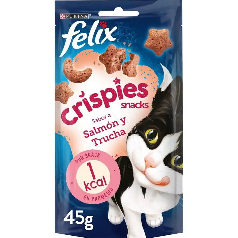 Felix Feline Crispies Salmon Trucha 8X45Gr