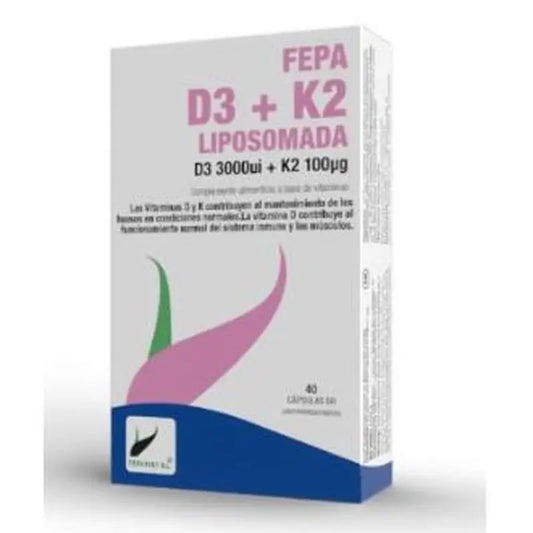 Fepadiet Fepa-Vitamina D3+K2 Liposomado 40 Cápsulas