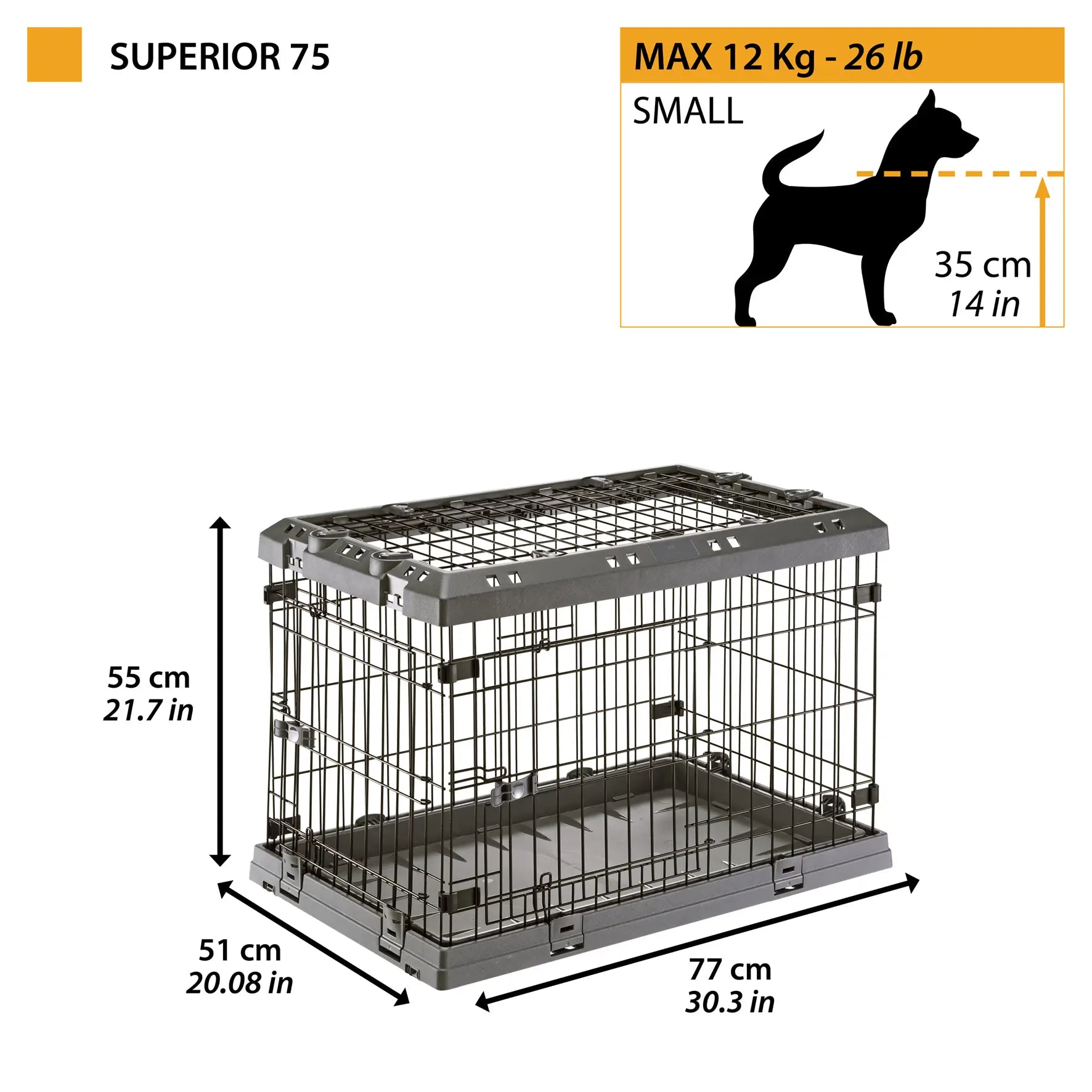 Ferplast Jaula Perro Superior 75