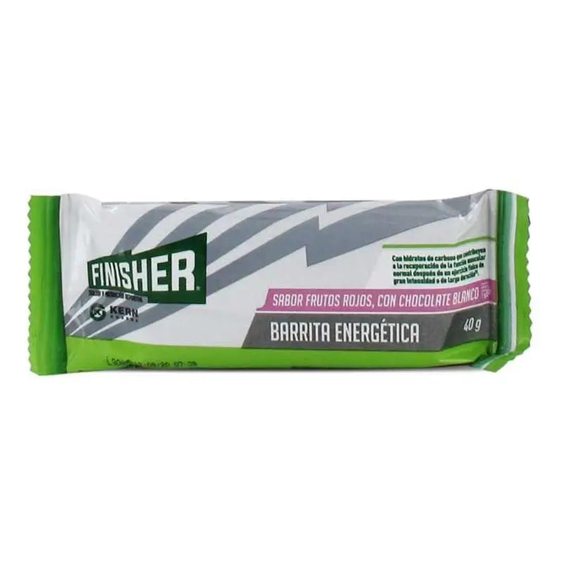 Finisher Barritas Energéticas Con Sabor A Frutos Rojos Con Chocolate Blanco 20 Unidades