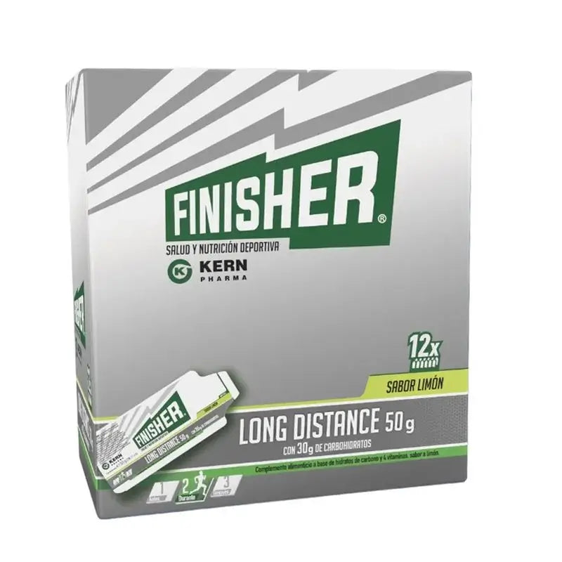 Finisher Long Distance Gel Limon, 50g x 12 sobres