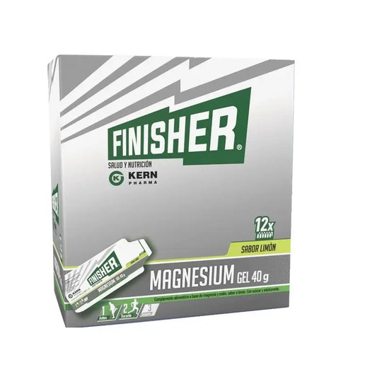 Finisher Magnesium Gel Limon, 40g x 12 sobres