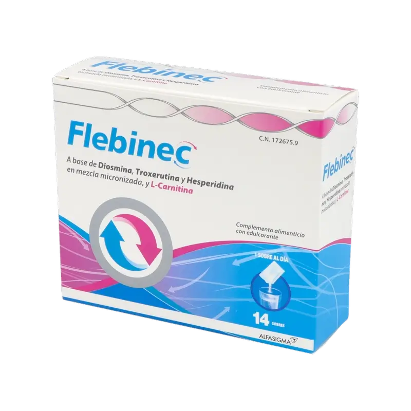 Flebinec Complemento Alimenticio , 14 sobres