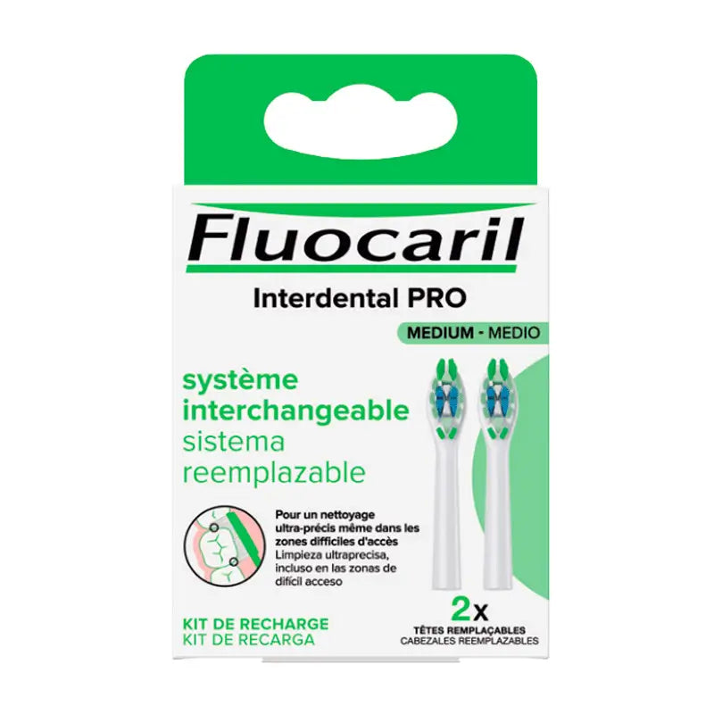 Fluocaril Samurai Recambios Interdental Pro Medio, 2 Recambios