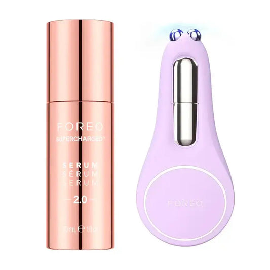 Foreo Supercharged™ Serum 2.0 + Foreo Bear 2 Eyes & Lips Lavender , 2 unidades