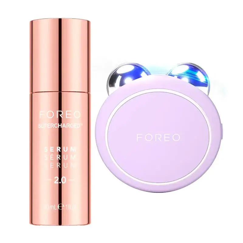 Foreo Supercharged™ Serum 2.0 + Foreo Bear 2 Go Lavender , 2 unidades