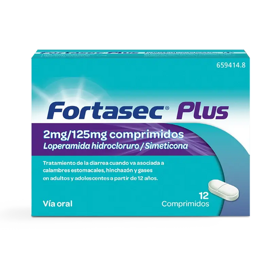 Fortasec Plus 2/125 mg 12 comprimidos