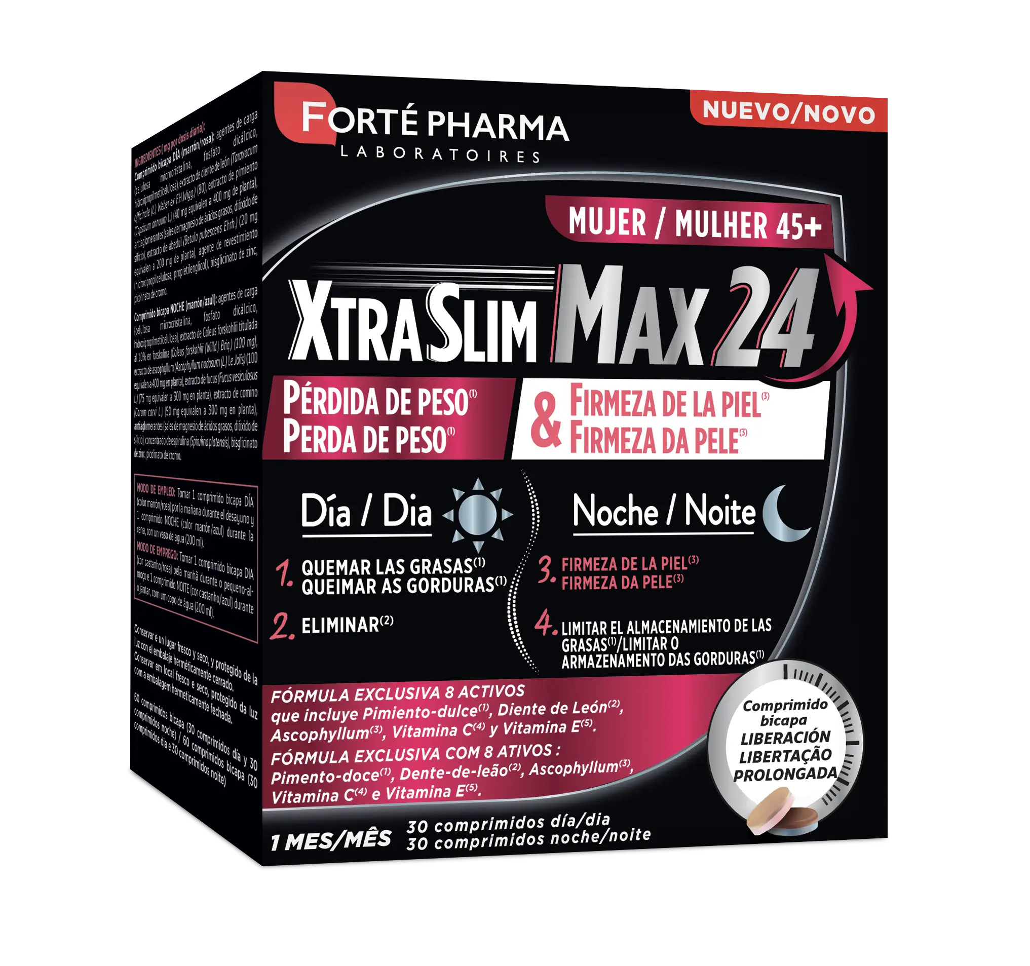 Forté Pharma Xtraslim Max 24 45+, 60 Comprimidos