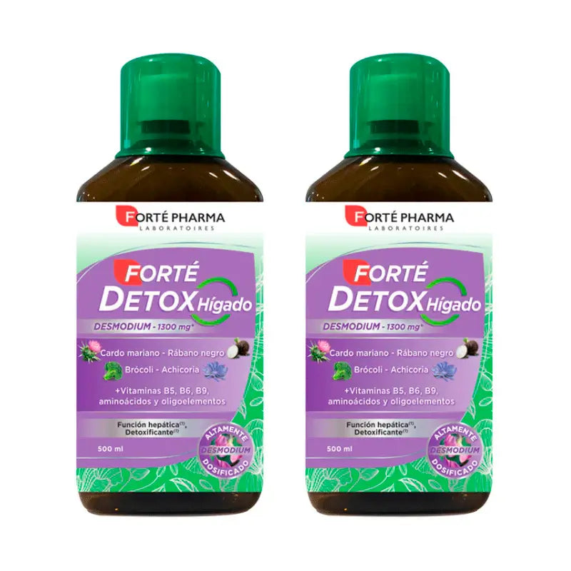 Forté Pharma Duplo Forté Detox Hígado, 2 x 500ml