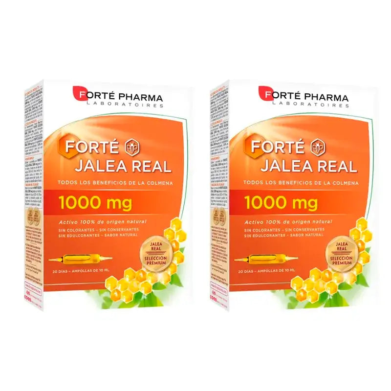 Forte Pharma Duplo Jalea Real 1000 mg 2 x (20 Ampollas x 10 ml)