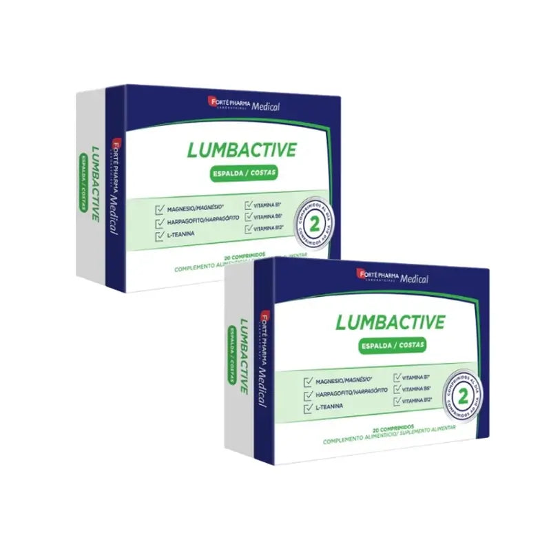 Forte Pharma Duplo Medical Lumbactive Espalda, 2 x 20 Comprimidos