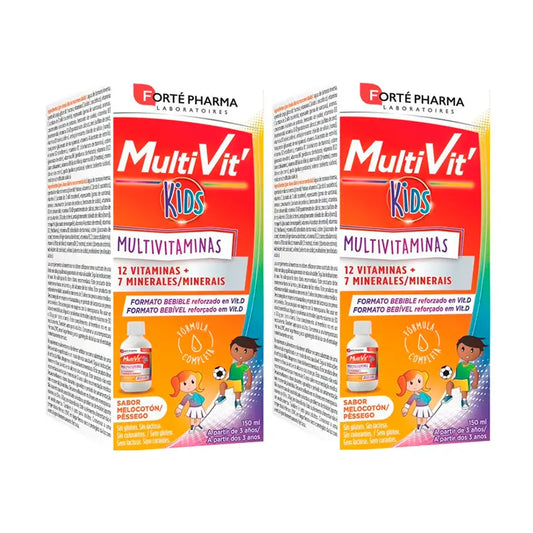 Forté Pharma Duplo Multivit' Kids Bebible , 2 x 150 ml