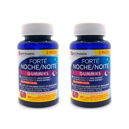 Forté Pharma Duplo  Noche Gummies  , 2 x 60 caramelos