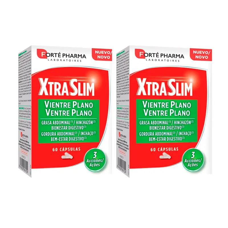 Forté Pharma Duplo Xtraslim Vientre Plano 2 x 60 cápsulas