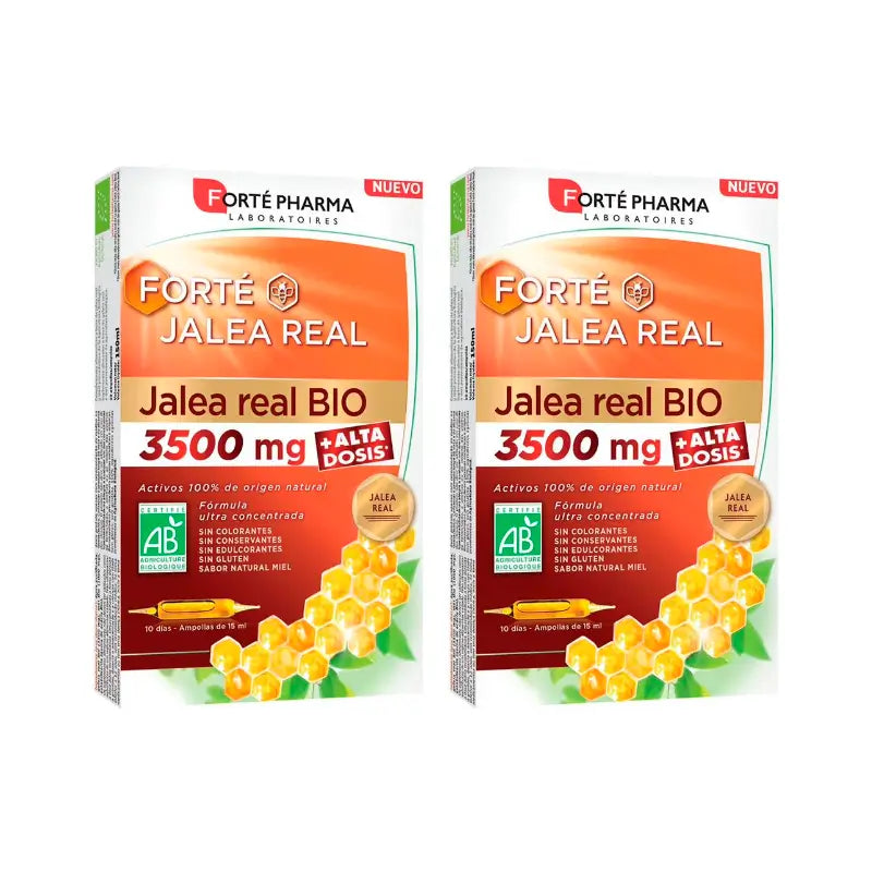 Forté Pharma Pack Forté Jalea Real 3500 Mg, 2 x 10 ampollas