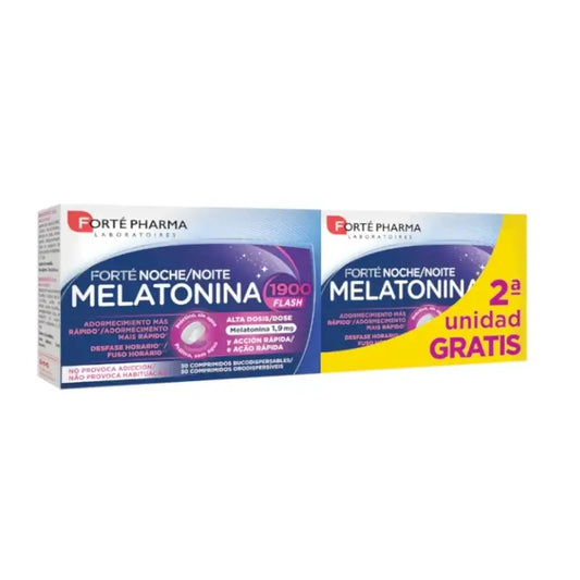 Forte Pharma Pack Melatonina Flash, 2 x 30 comprimidos