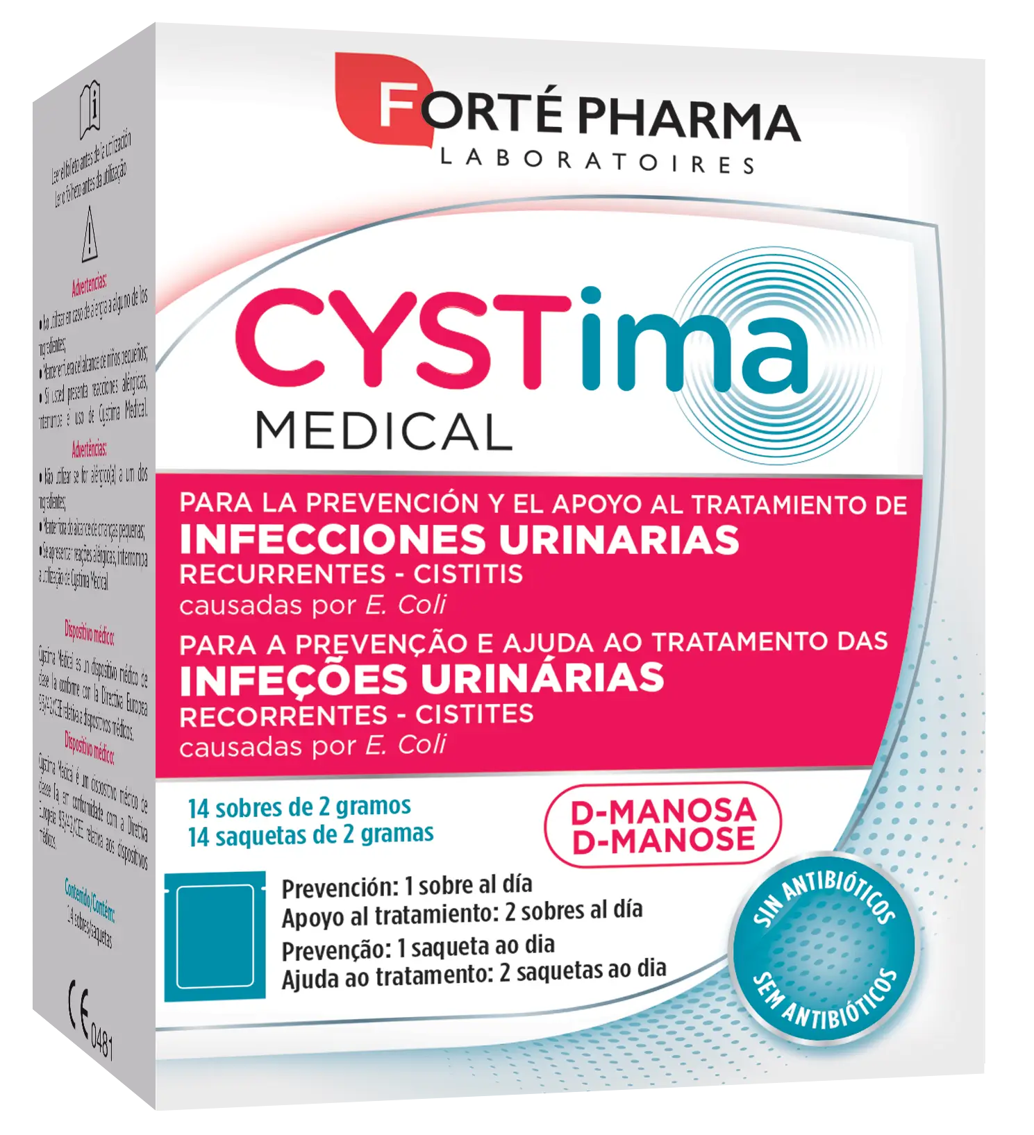 Forté Pharma Cystima Medical, 14 Sobres