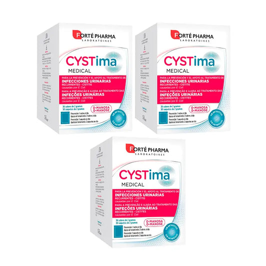 Forté Pharma Triplo Cystima Medical , 3 x 30 sobres