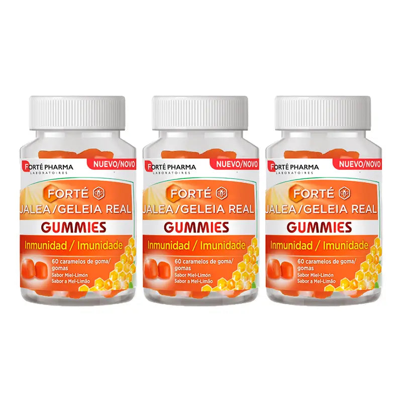 Forté Pharma Triplo Forté Jalea Real Gummies, 3 x 60 Caramelos