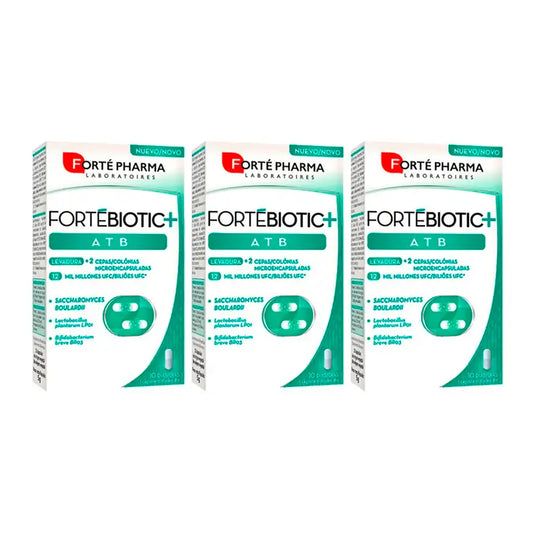 Forte Pharma Triplo Fortebiotic+ Atb, 3 x 10 Capsulas