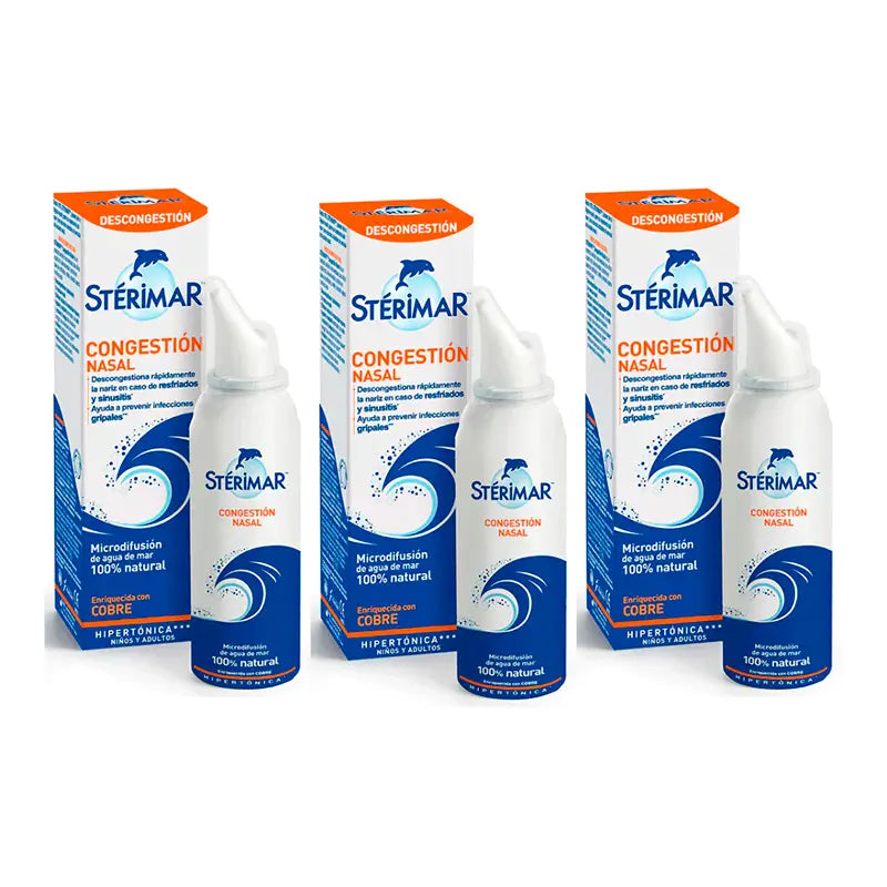 Forté Pharma Triplo Sterimar Congestión 3 x 100 ml