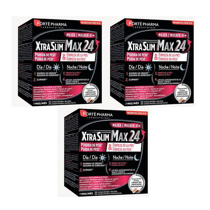 Forté Pharma Triplo Xtraslim Max 24 45+, 3 x 60 Comprimidos