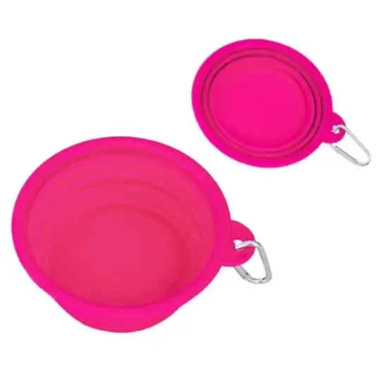 Freedog Bowl de Viaje Silicona Rosa 400Ml