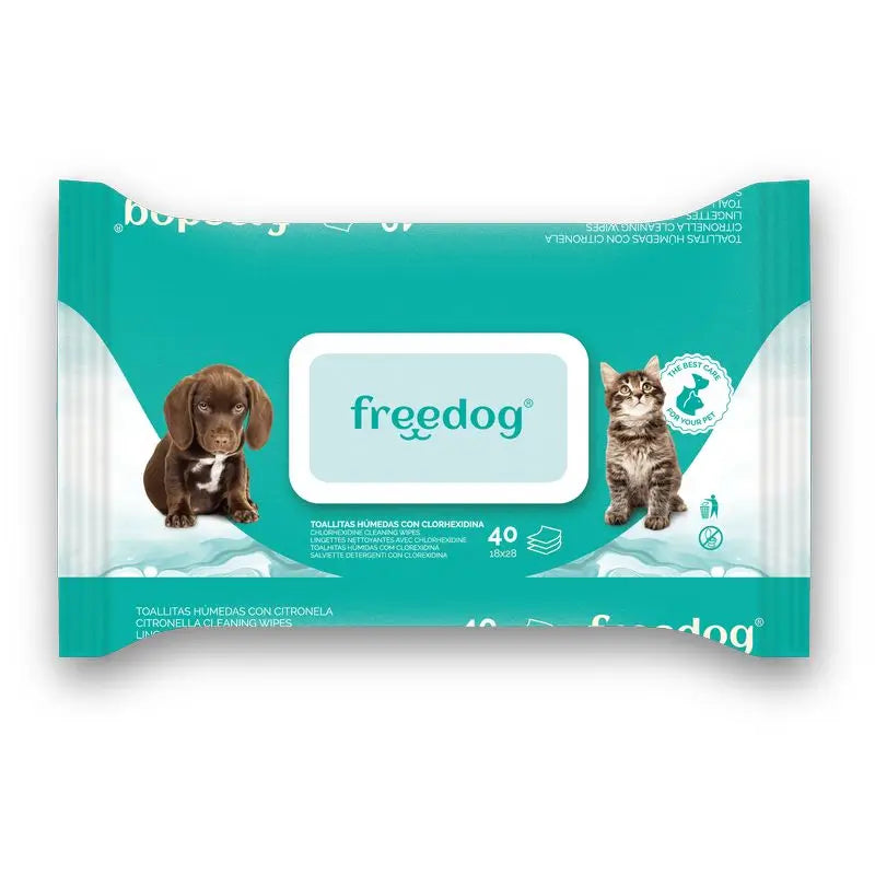 Freedog Toallitas Clorhexidina Grande 40Uds