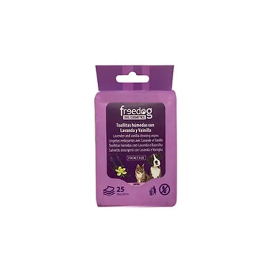 Freedog Toallitas Humedas Lav/Vain Pocket 25 Ud 18X20Cm