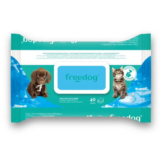 Freedog Toallitas Humedas Oculares Gde 40 Ud 28 X 18Cm