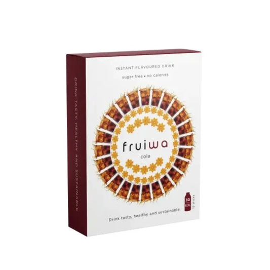 Fruiwa Bebida Instantánea En Polvo Sabor Cola Con Vitamina C Y Edulcorante , 36 gr