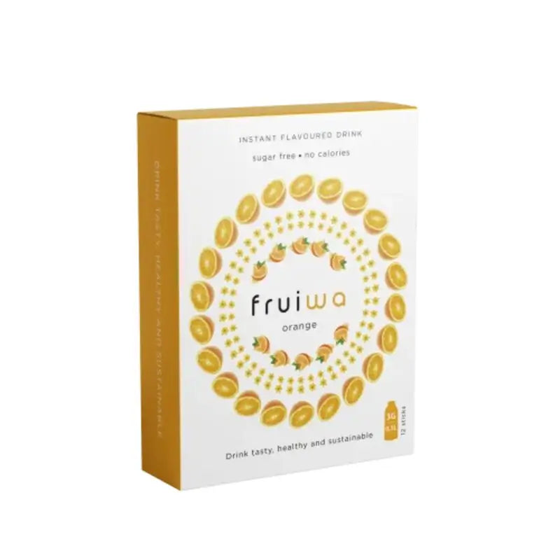 Fruiwa Bebida Instantánea En Polvo Sabor Naranja Con Vitamina C Y Edulcorante , 36 gr