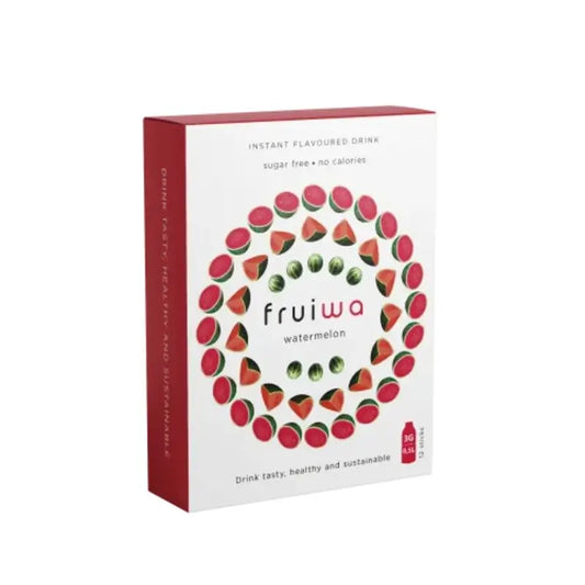 Fruiwa Bebida Instantánea En Polvo Sabor Sandía Con Vitamina C Y Edulcorante , 36 gr