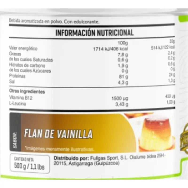 Fullgas Vegan Protein Flan Vainilla Caramelo 500Gr.